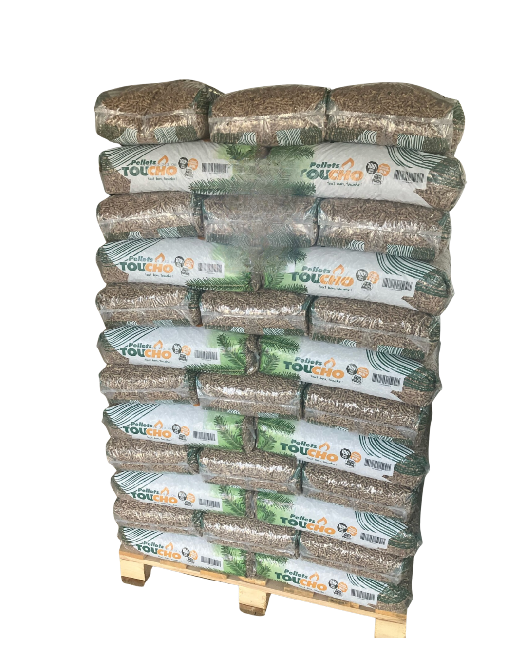 Granulés de bois Toucho - Palette 66 sacs de 15 kg - Qualité Premium des Vosges