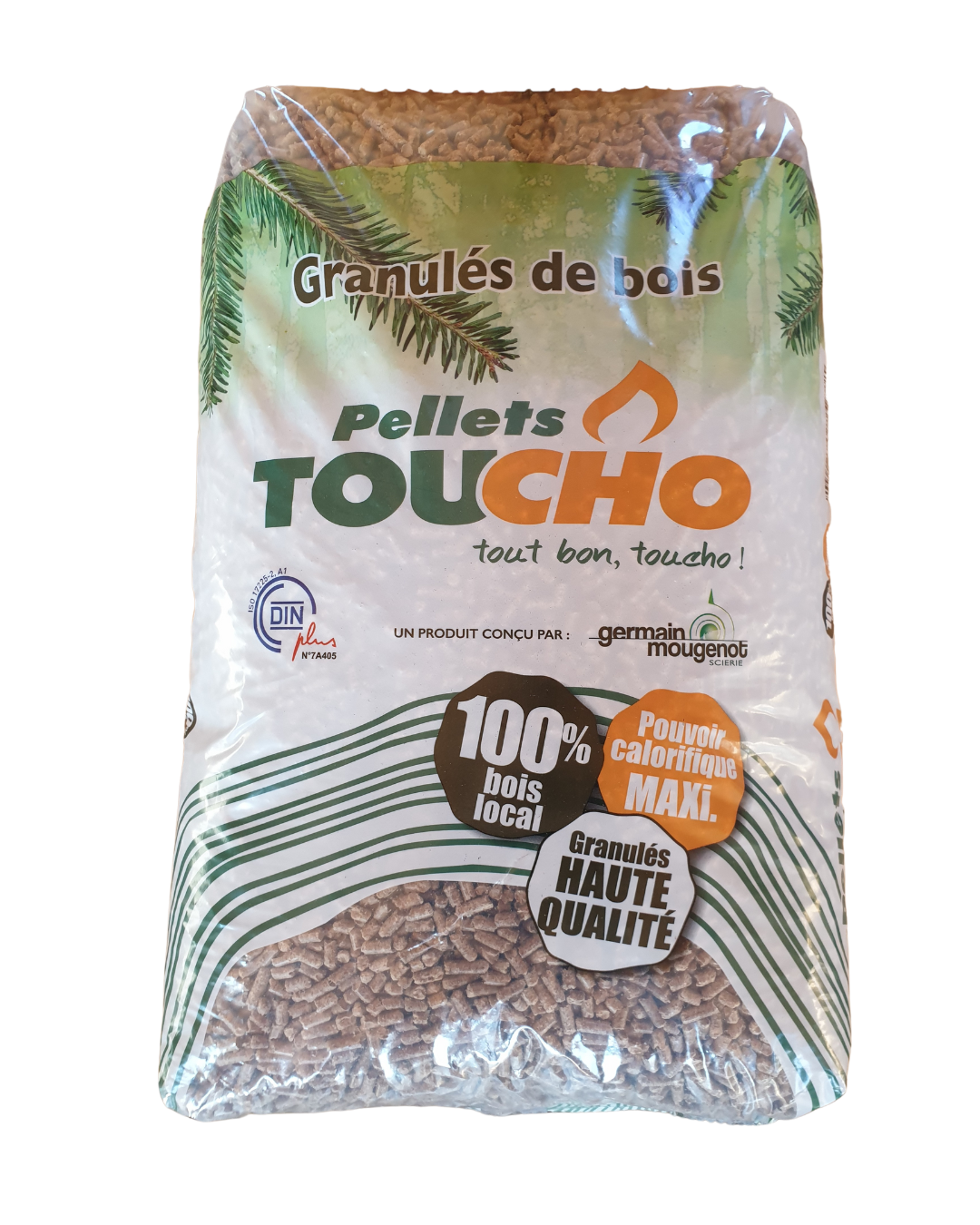 Granulés de bois Toucho - Palette 66 sacs de 15 kg - Qualité Premium des Vosges